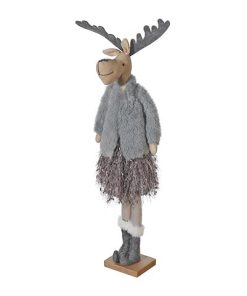 GREY SWEATER REINDEER- STANDING