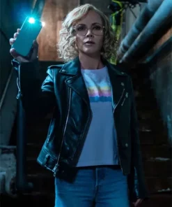 Yellowjackets S03 Christina Ricci Black Biker Leather Jacket