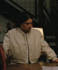 Rosa Salazar Play Dirty 2025 Letterman Jacket